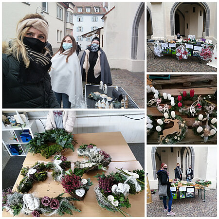 Bildcollage zum Projekt Markt